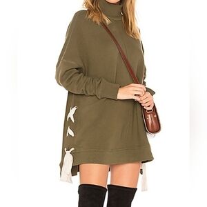 Free People Olive Green Sweatshirt